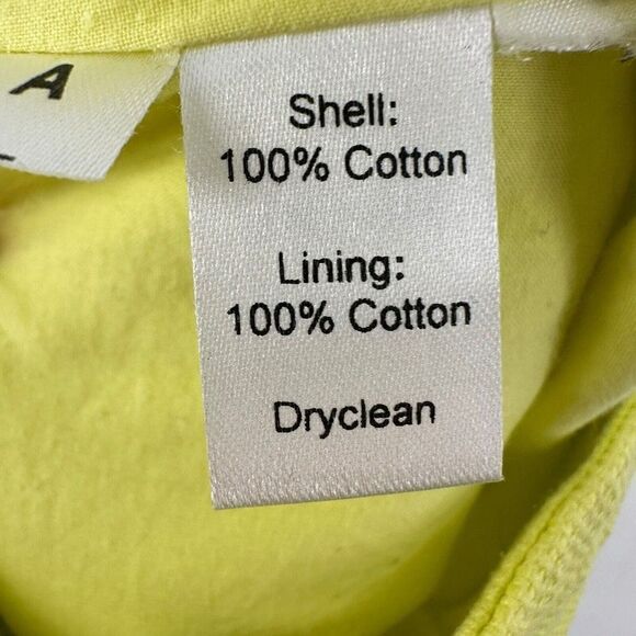 LOFT Bright Citron Yellow Mini Skirt Pockets Women Size 8 Fun Colorful Statement - Picture 9 of 9